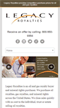 Mobile Screenshot of legacyroyalties.com
